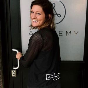 Mesh pullover, worn maybe twice, says alchemy on the back bottom